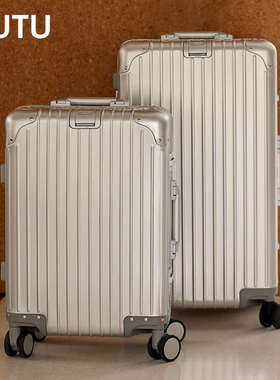 MUTU2025新款全铝镁合金行李箱大容量金属男拉杆箱女旅行新疆包邮