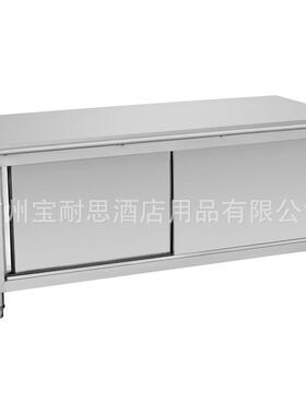 厚单通工作台台双WIU通荷操台储物柜不锈钢单双通工作台厨房作加1