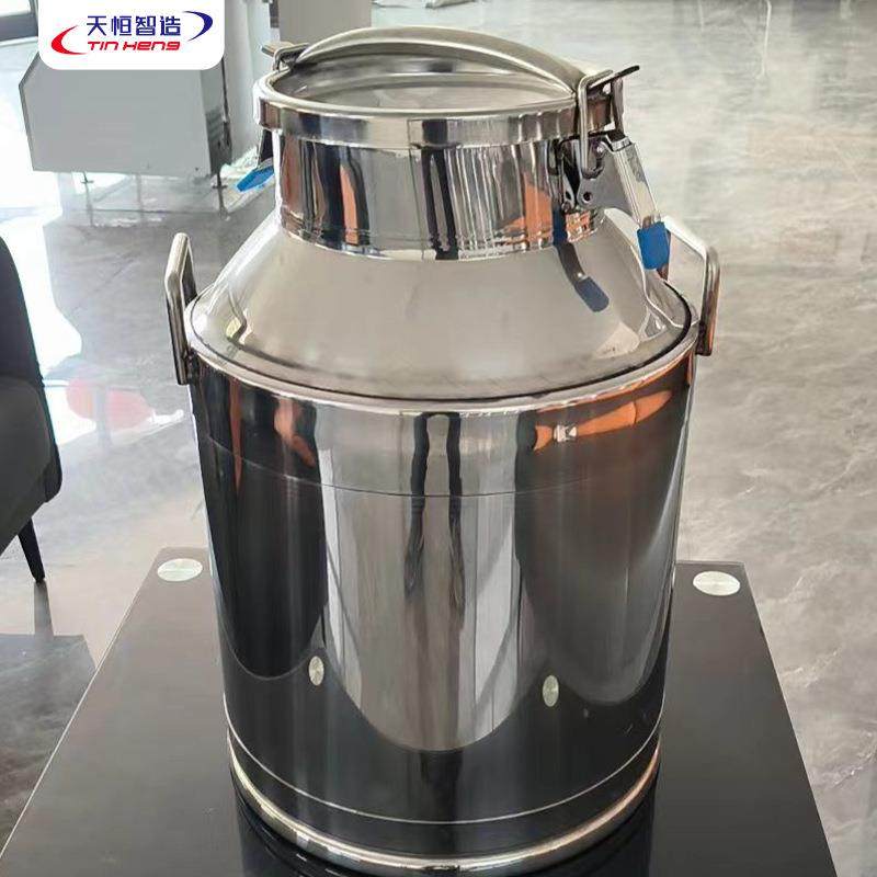 304密封罐加厚提奶桶不锈钢奶桶酒桶油桶摆摊便携水果捞酸奶桶