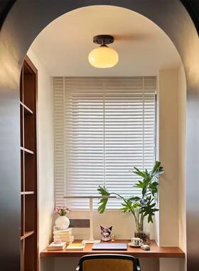 中古风阳台柿20867子灯复古奶户油门厅入过道走廊帽间衣飘窗实吸