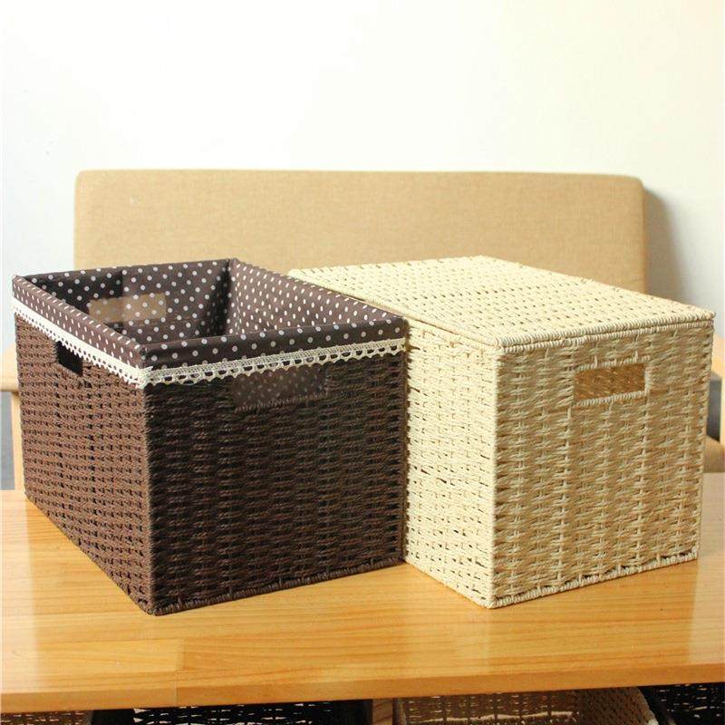 衣收柜织收纳筐有盖箱衣橱sn0625纳特大号仿藤编篮子衣服编收纳框,收纳整理,收纳箱,淘宝优惠券,粉丝福利购,淘宝优惠卷