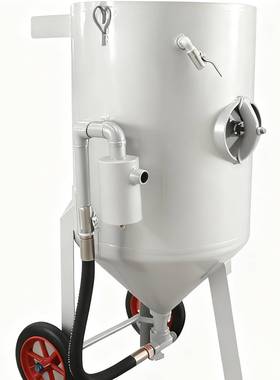 喷砂机小除QYE锈移动喷沙机高压式手动喷砂罐抛光翻新水型丸喷打