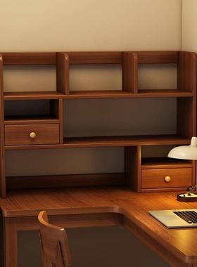 桌面书置架中古风KAB物架实木桌家书桌收纳架储用物柜办公上简易