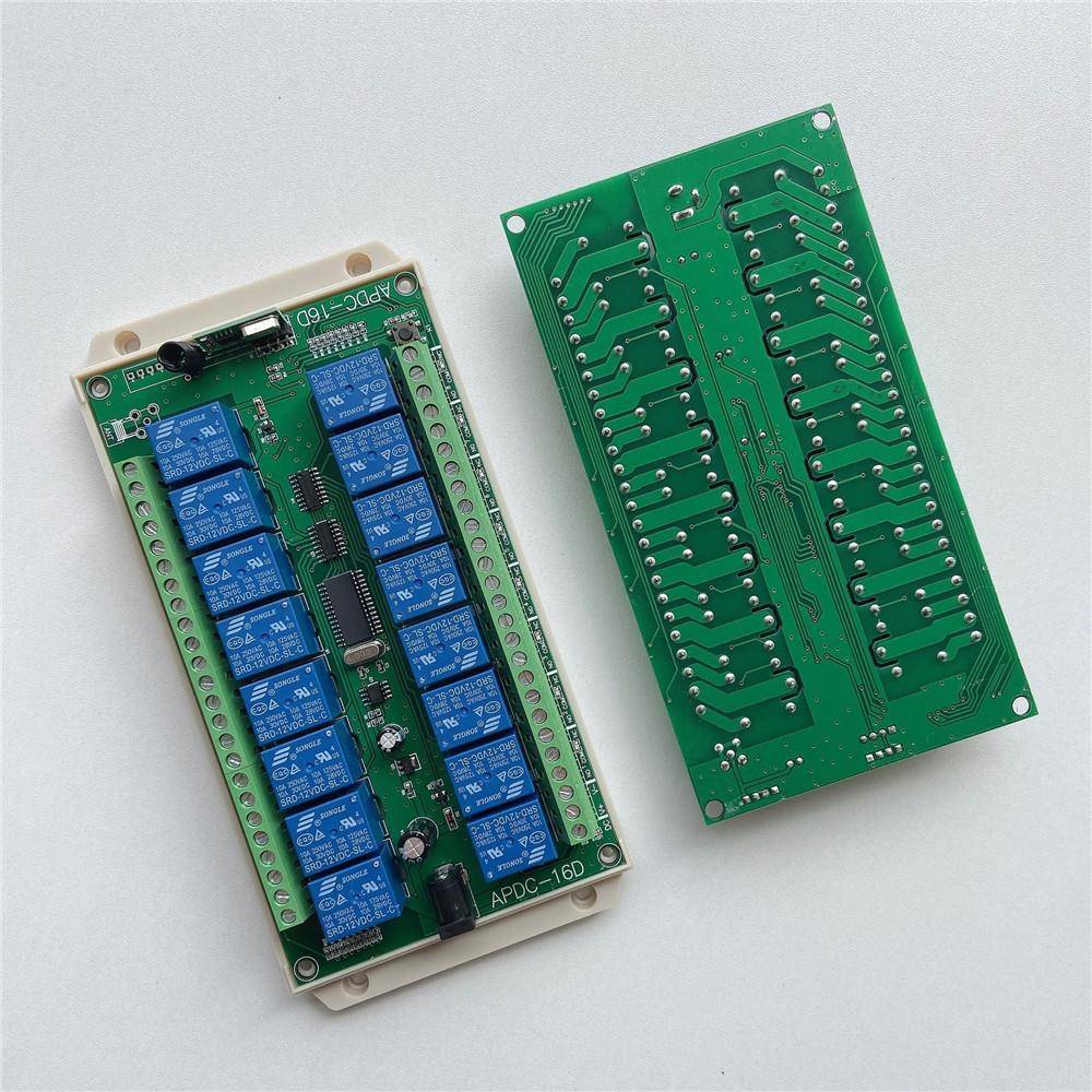 112V/24V12V245V机直流16路学习型V用开关灯具水泵电无线接收控制
