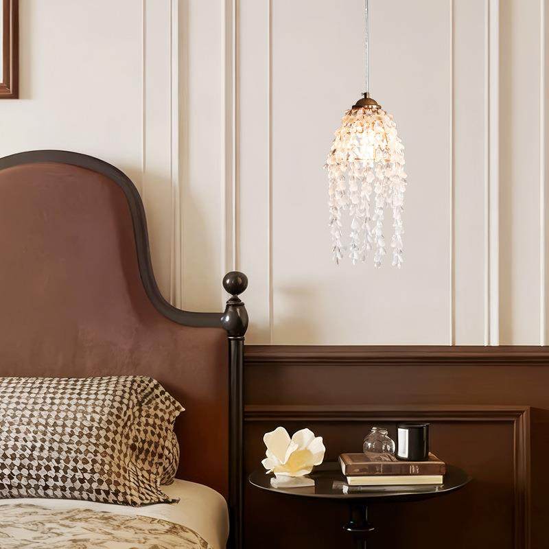 法式小吊灯床头卧浪室漫轻吊奢线灯复吊古氛围感过560道玄关玻璃,家装灯饰光源,智能吊灯,淘宝优惠券,粉丝福利购,淘宝优惠卷