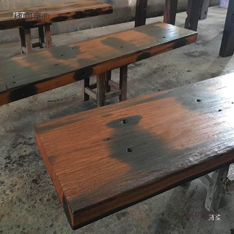 船板木吧板台茶几台面隔板复古地板板原HLN木旧船木板风化材料麦