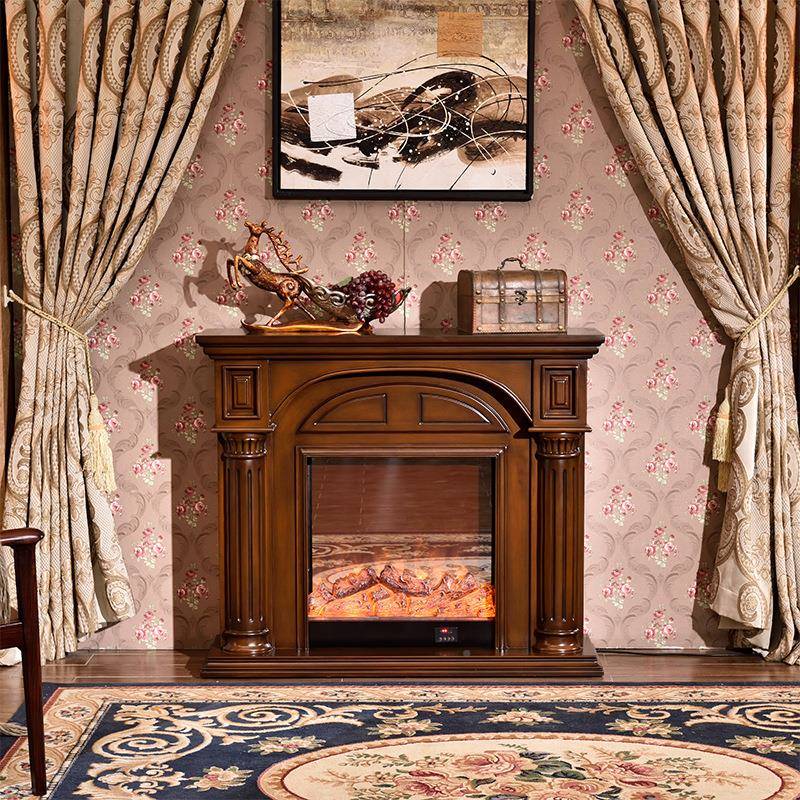欧芯式壁炉1炉.2米15米壁炉装饰柜电壁G332炉.实木假火装饰取暖炉