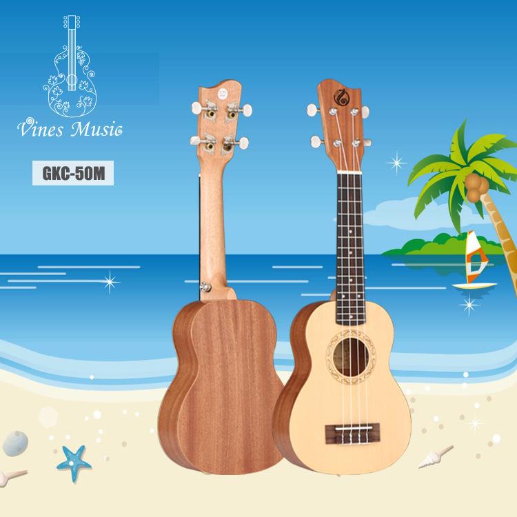 克里里23寸弦拱k背四小吉尤他初学者Uulele广州乐器GK-5GK-50M0M