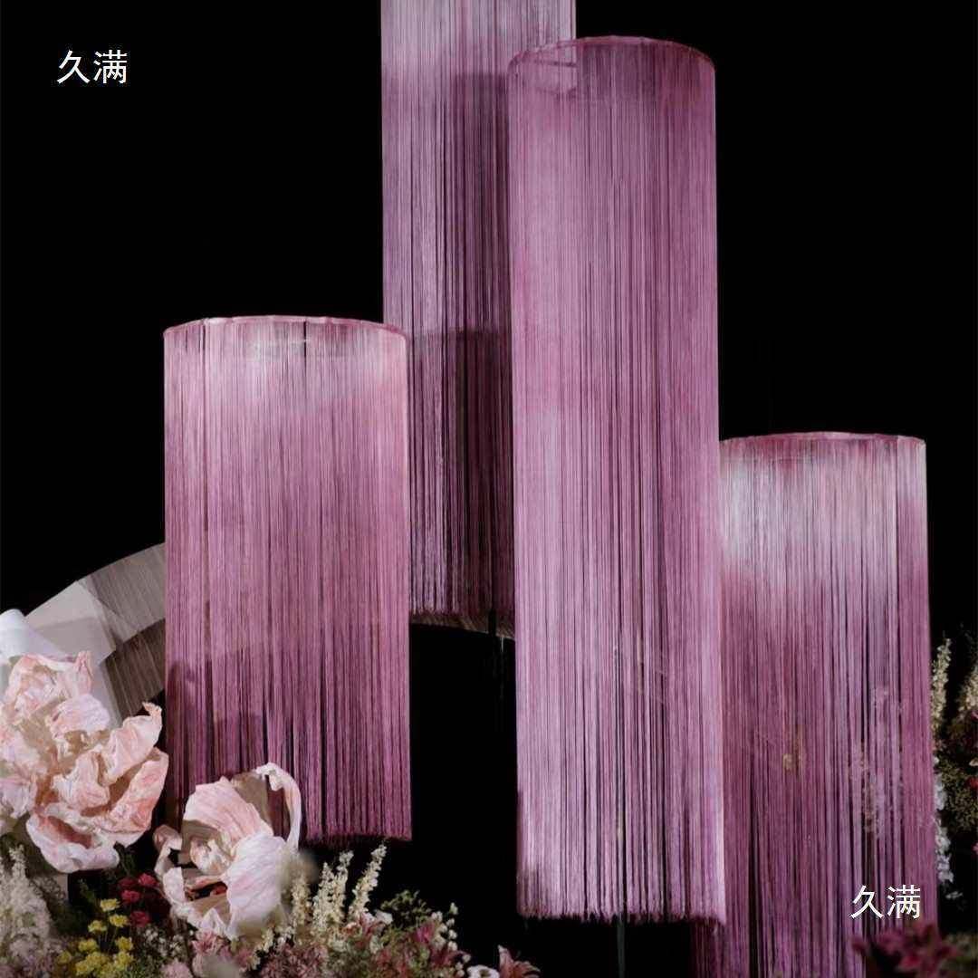 庆道具婚加密门帘流帘背景摩礼天轮tfghj#u+饰圆环吊顶装婚线帘直,居家布艺,门帘,淘宝优惠券,粉丝福利购,淘宝优惠卷