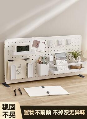 B电K9桌面洞F77MS686板置物架免打孔洞可立K式脑书桌办公室隔板挡