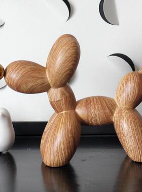 摆现代家居装NFL饰品儿童房客电厅玄关狗视柜网红创意木纹轻奢气