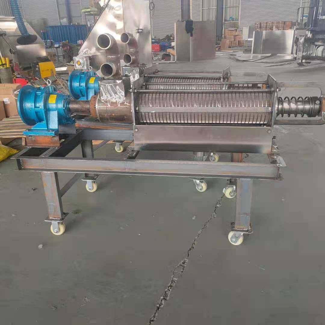 小型养殖场畜牧污泥脱水机猪便鸡鸭PQD粪螺挤旋压粪干湿分离机