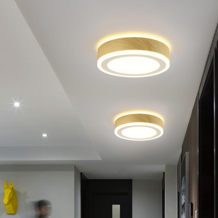 过道走灯简约廊现V979代阳台灯2玄04年2新款入户吸顶灯极简led关