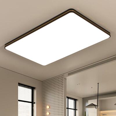 202厅4年新款客VHW厅灯简约现代大吸气ed顶灯家用轻奢卧室餐l灯具