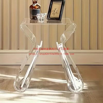 网红沙轻奢亚克力XUZ床头小书架几小茶床头柜家发用马齐诺凳防油