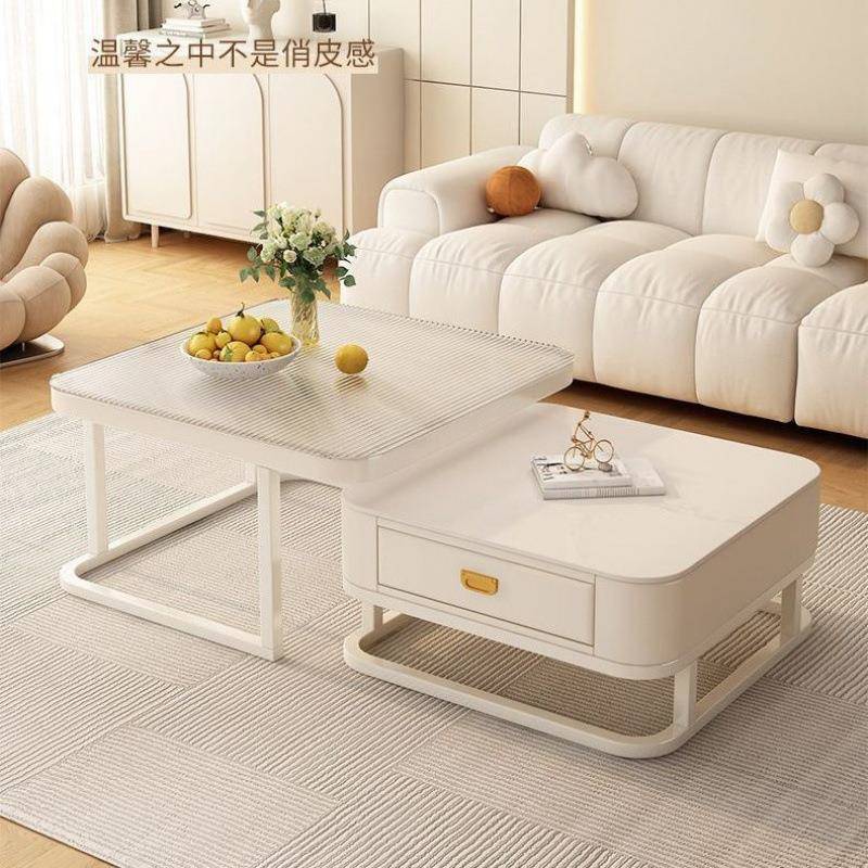 油岩OSF板茶几客型厅家奶用轻奢简约现代网红小户璃电视柜玻组合