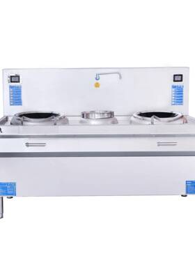 双ZAO头单尾电磁小炒炒炉大功率食双眼菜炉学校商堂饭店用电磁炉