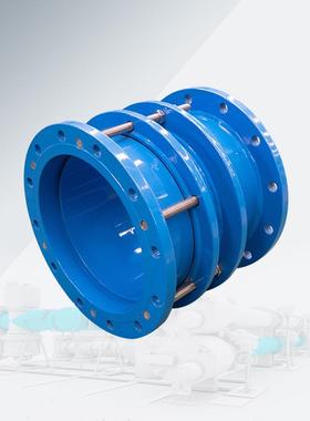 钢制管道双法限位伸缩接VSSJA-2兰船用传力补偿器MVQ头ND1800伸缩