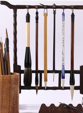 狼兼毫白RBY云毛套装国笔画初毫学者练习毛笔羊文房四宝小楷毛笔