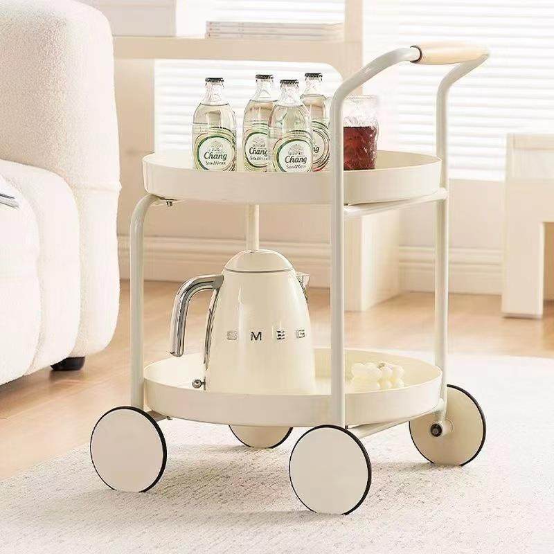 创意小推车大轮可移沙动现代置物车简约月球车小户收发茶型纳几置