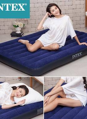 跨境热充气床垫家用户人外单双气NSD垫床加大加厚床蓝色折叠销充