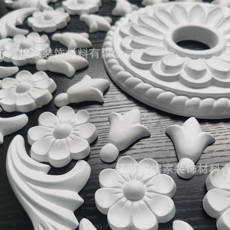 k11出口品质法式pu灯盘雕欧式形吊吊灯花拼花装顶圆饰非石膏QSEpu