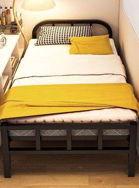 户外床家用约单人营免安折装加高叠露铁艺床简设计舒适CAI午休折