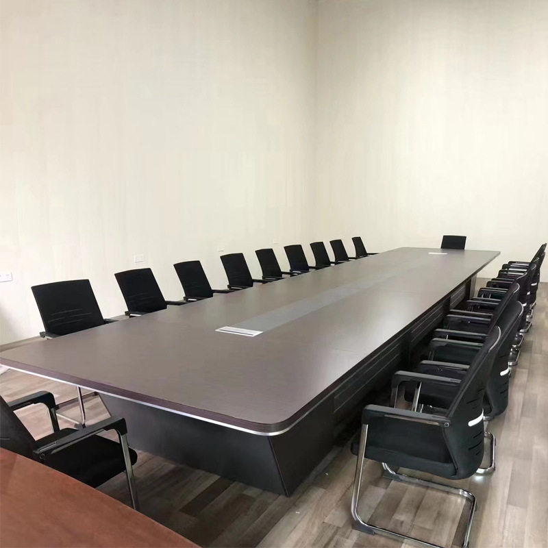 简约现代大型圆角会议桌组合