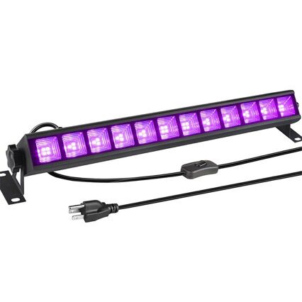 亚马逊跨境UV洗墙灯紫光长条灯万圣节鬼屋荧光灯LED 36W 40LEDs