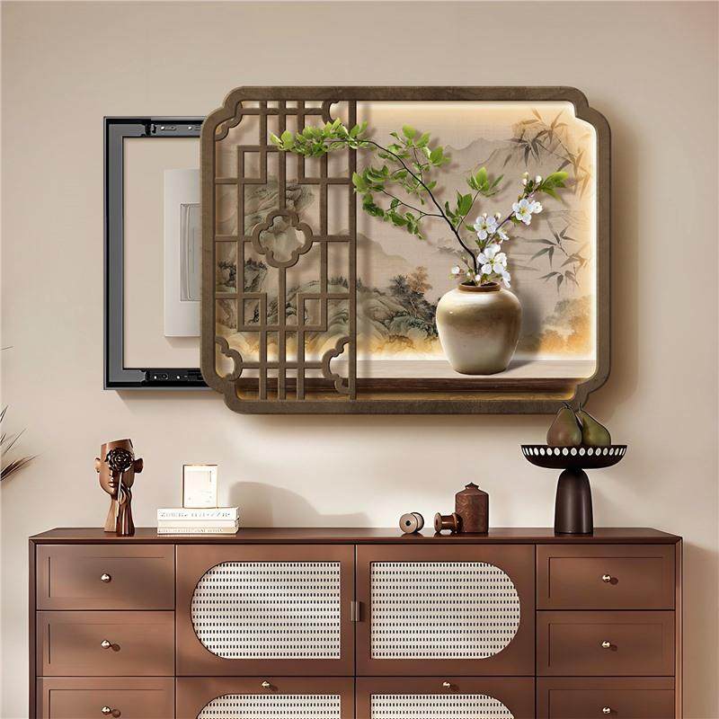 宋代美学电表装箱2饰画0壁25新款配电箱遮挡多WKA媒体电闸开关盒,鲜花速递/花卉仿真/绿植园艺,其它园艺用品,淘宝优惠券,粉丝福利购,淘宝优惠卷