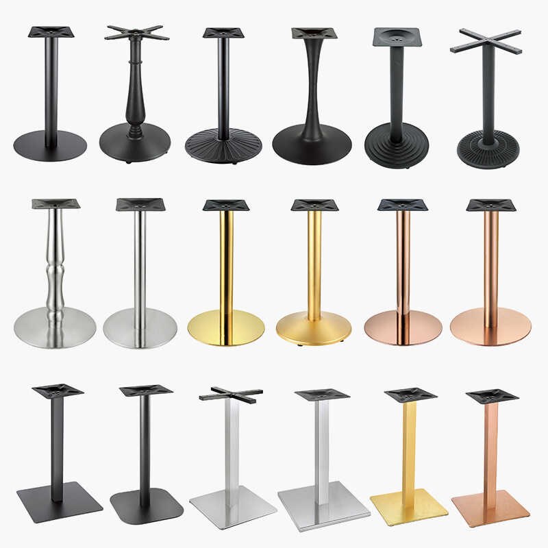 折叠桌子支架不锈钢餐桌脚吧台脚支撑金属茶几办公书桌铁架腿定制