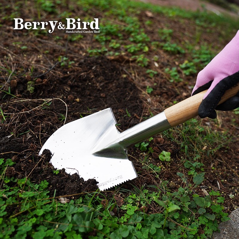 Berry&Bird不锈钢小铲子勺子种球种植器家用盆栽换盆铲土园艺工具