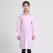 高档羽兴加女长翻领纽扣防静电大褂无尘参洁净车间作观工服男通用