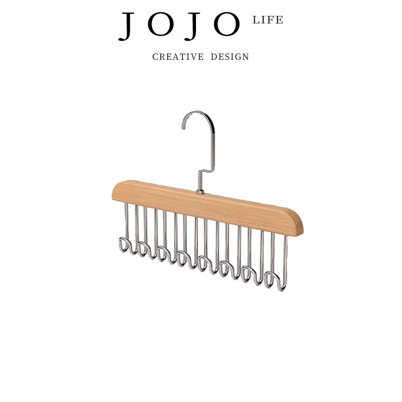 JOJOS L. PD.know.木质吊带衣架家用挂衣内衣内裤收纳  知其
