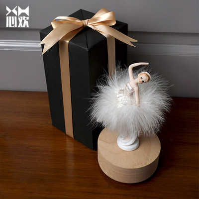 芭蕾跳舞十岁小女孩旋转音乐盒八音盒儿童礼品刻字精致礼盒装生日