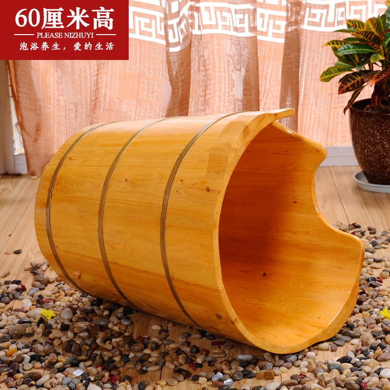 香柏木熏蒸泡脚木桶蒸脚桶蒸汽足浴桶洗脚盆高深桶足浴洗脚木桶