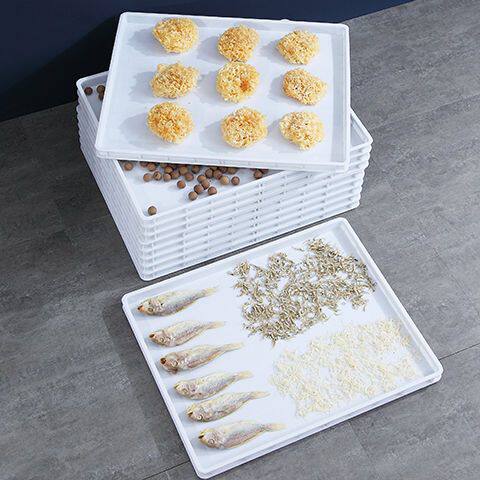 塑料单冻器冷冻盘烘干盘浅筐筛食品海鲜网筐托盘收纳晾晒盘食品级