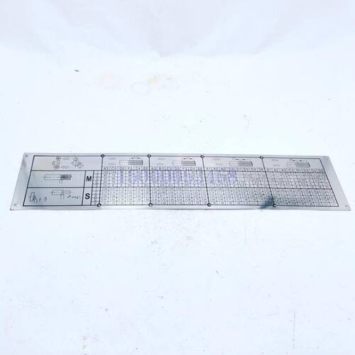 广州车床C6132A1 C6140A 进给箱标牌 广州机床螺纹标牌 螺纹铭牌
