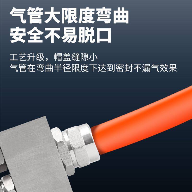不锈钢三通PY快拧接头304气动快速接头内螺纹气管快拧接头