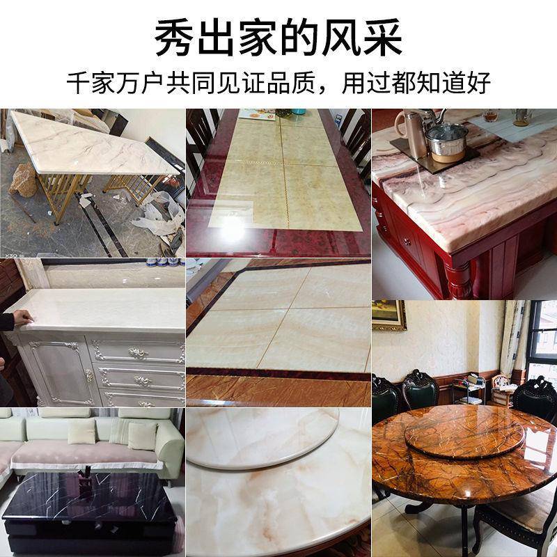 人造大理石大理石圆台桌面茶几面板餐桌电视柜转盘人造石材方形