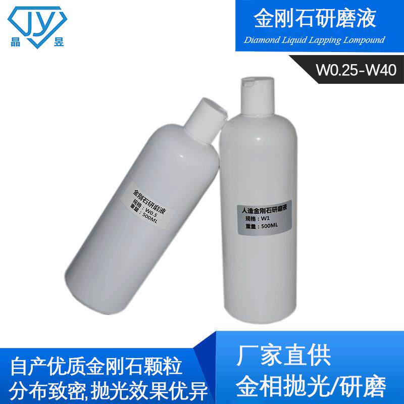 可贴标金相制样研磨抛光液镜面抛光金刚石悬浮液研磨液钻石液