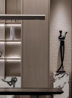 现代创意金属看书家居人金属黑色铸铝优雅看书女人桌面装饰摆件