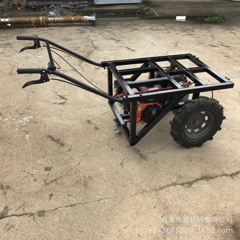 汽油小推车工程运料送料搬运手推车灰斗汽油机斗车养殖车