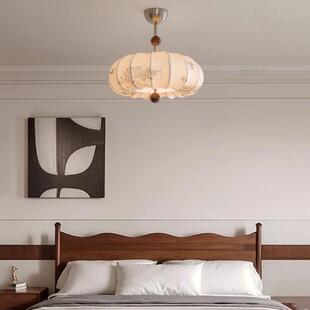 复古南洋风卧室灯吸顶灯中古创意南瓜造型艺术书房间主卧灯具led