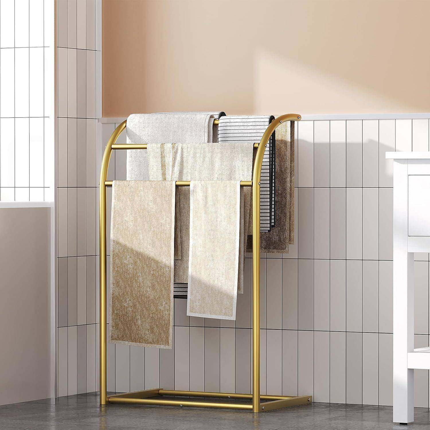 卫生间置物架厕所洗手间洗漱台毛巾架免打孔悬挂式洗澡浴巾浴室架,收纳整理,书桌收纳置物架,淘宝优惠券,粉丝福利购,淘宝优惠卷