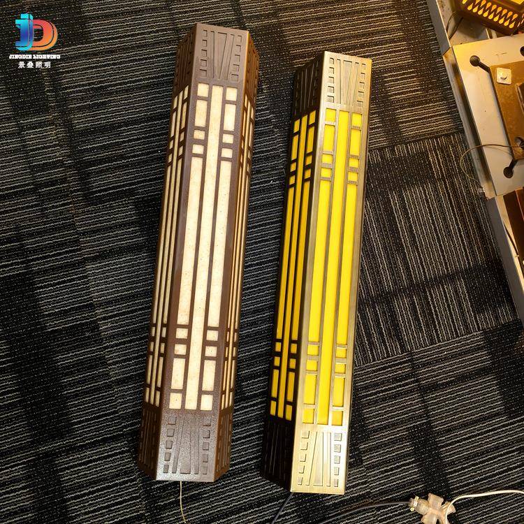 中式户外仿云石壁灯拉丝款高档不锈钢LED灯售楼部大门小区别墅灯