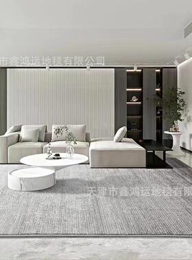 新西兰羊毛地毯客厅现代简约灰色地毯免洗可擦家用免打理茶几毯