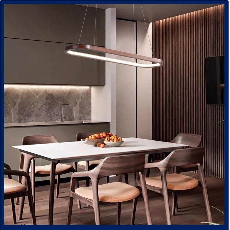 现代简约个性跑道灯客厅吧台书房餐厅走廊椭圆实木餐吊灯具D5108,家装灯饰光源,智能吊灯,淘宝优惠券,粉丝福利购,淘宝优惠卷