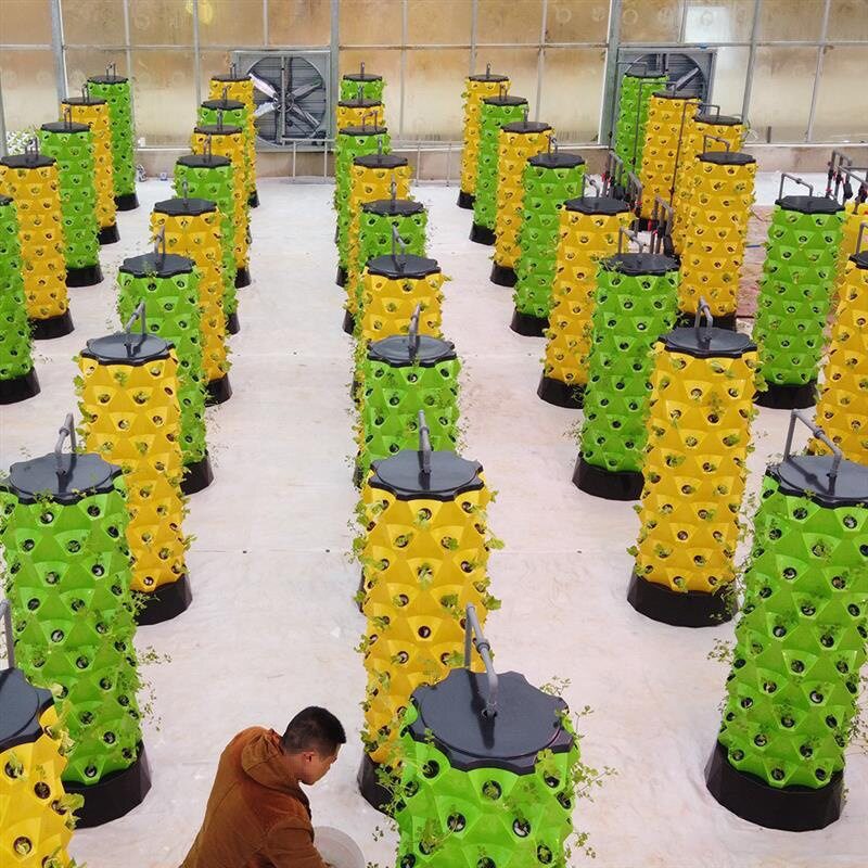 霧培塔设施家庭无土栽培种菜直销阳台蔬菜种植立体菠萝设备大棚