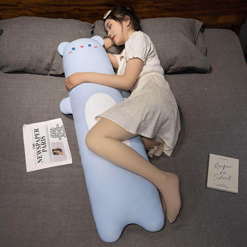 夏季清凉感腿冰丝透长条抱枕女生睡气z6XCdXDE觉卧室床侧睡夹枕头